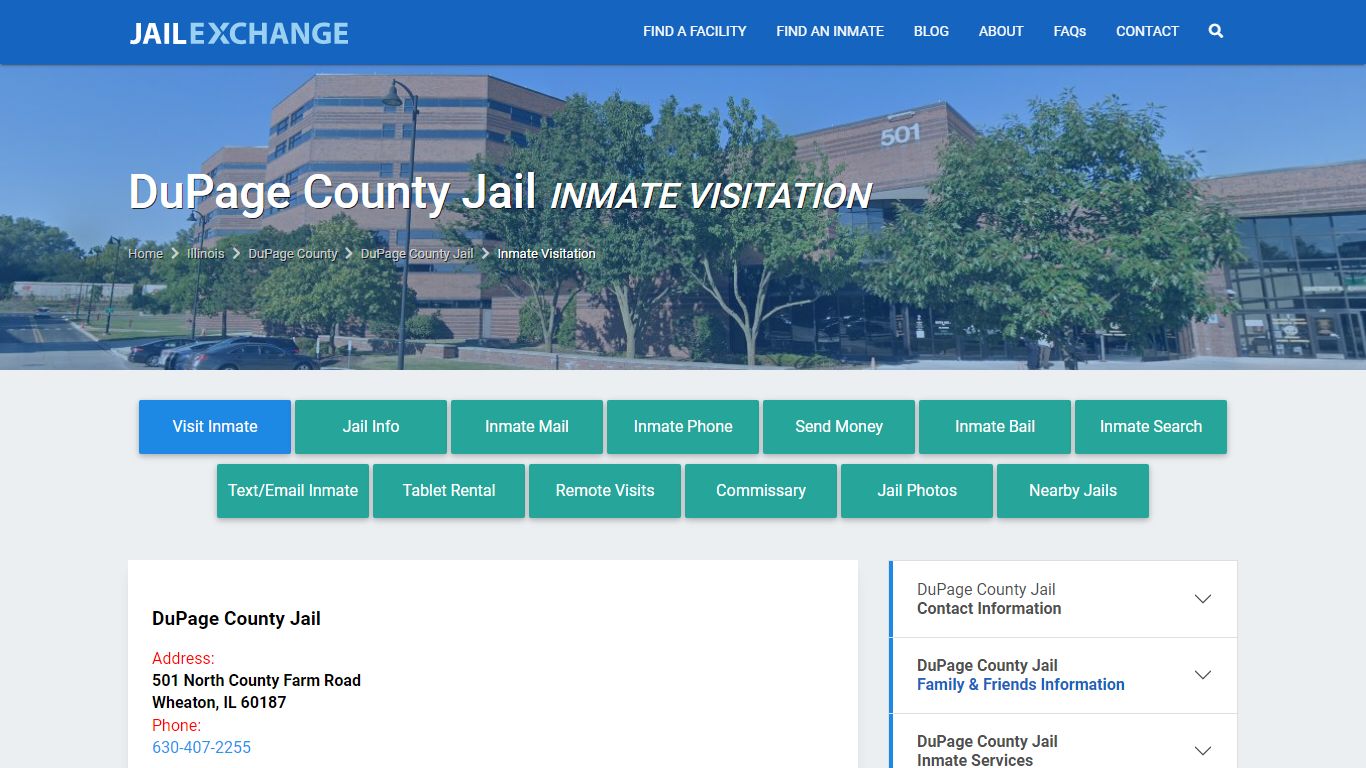 DuPage County Jail Inmate Visitation - JAIL EXCHANGE